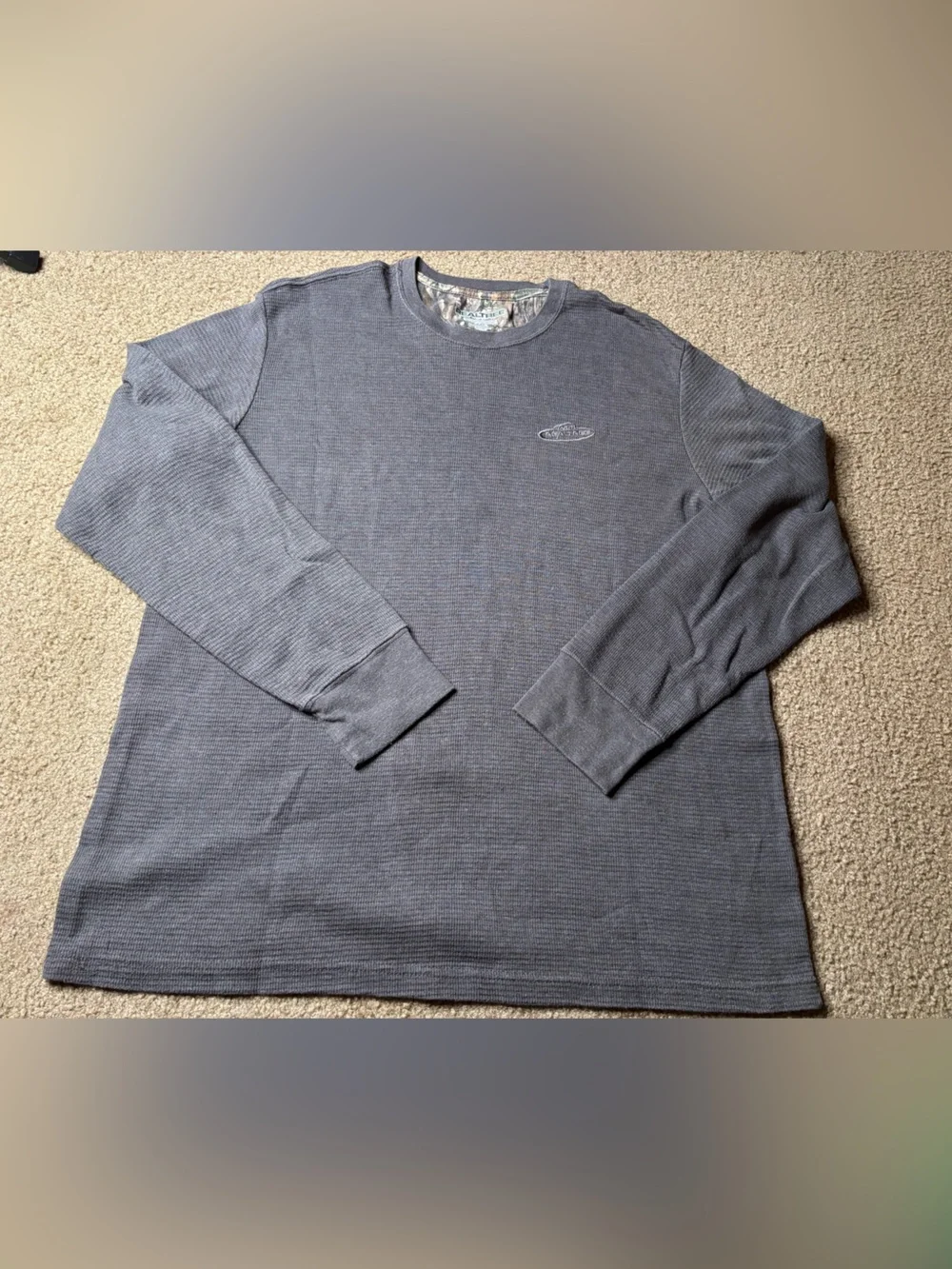 Realtree Men's Crewneck Sweater in Charcoal Gray